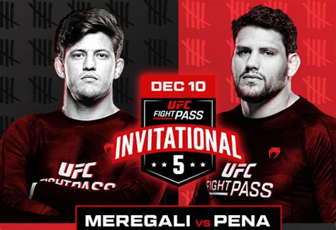 UFC Fight Pass Invitational 5 Fight Card .